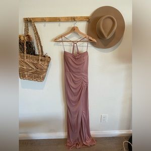 Azazie KALEA dress size A0 in dusty rose